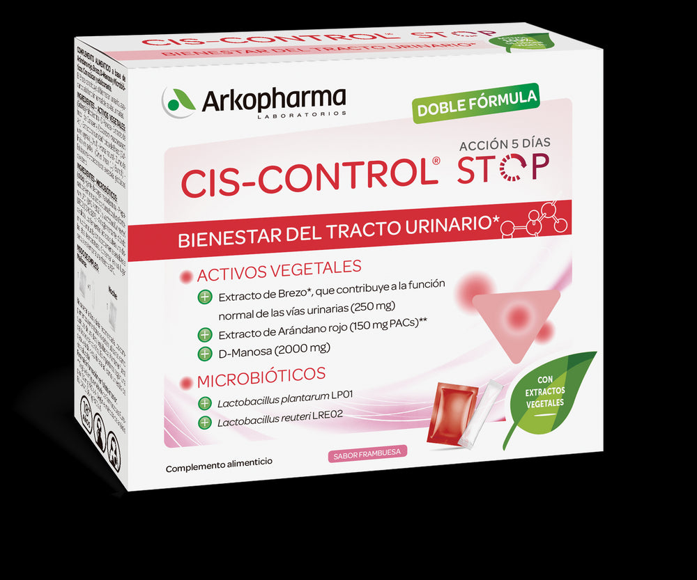 Cis-Control Stop 10 sobres + 5 sticks Doble Fórmula