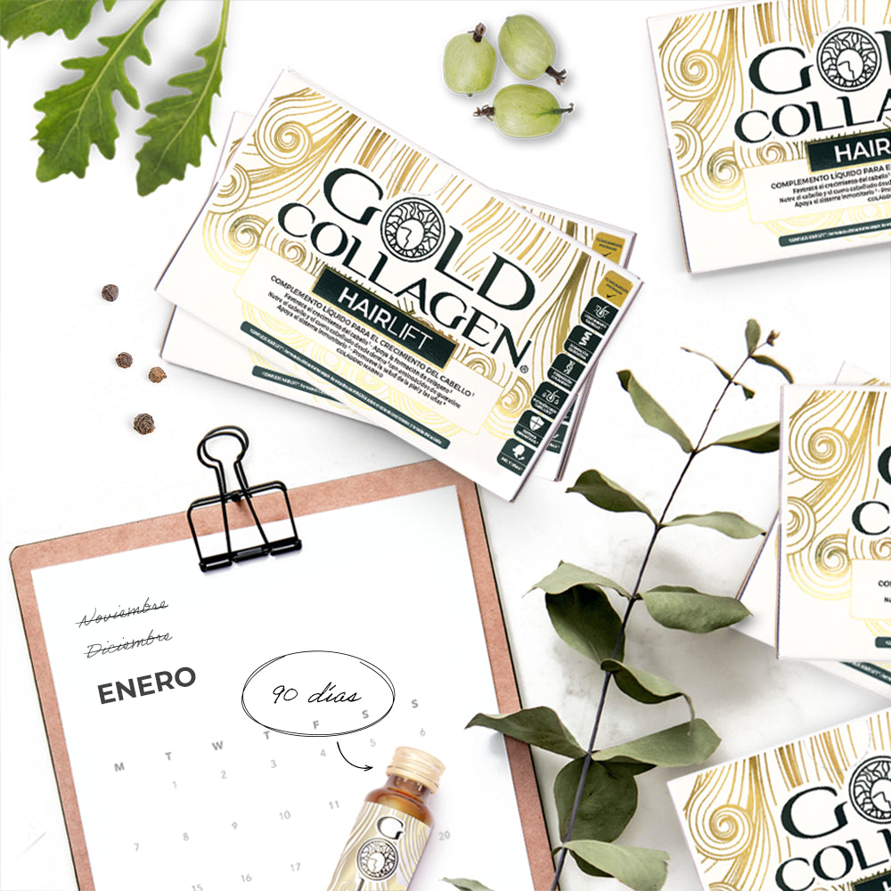 Gold Collagen Hairlift 10 frascos - 10 Días