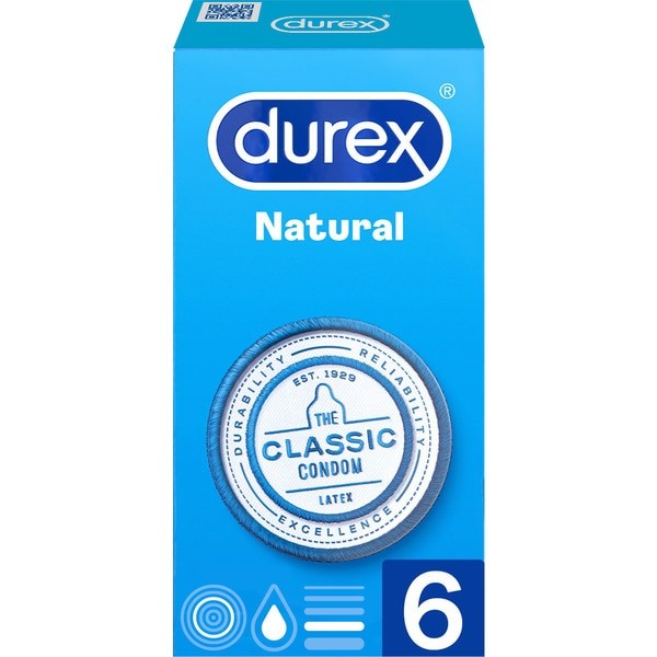 Durex Natural Preservativo 6 unidades