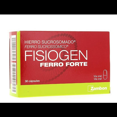Fisiogen Ferro Forte Complemento Hierro 30 Cápsulas