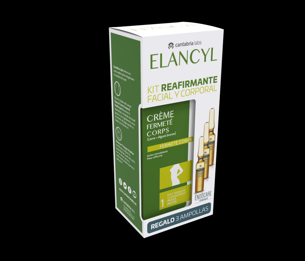 Elancyl Kit Reafirmante Facial y Corporal 200 ml + Regalo Ampollas Endocare Tensage