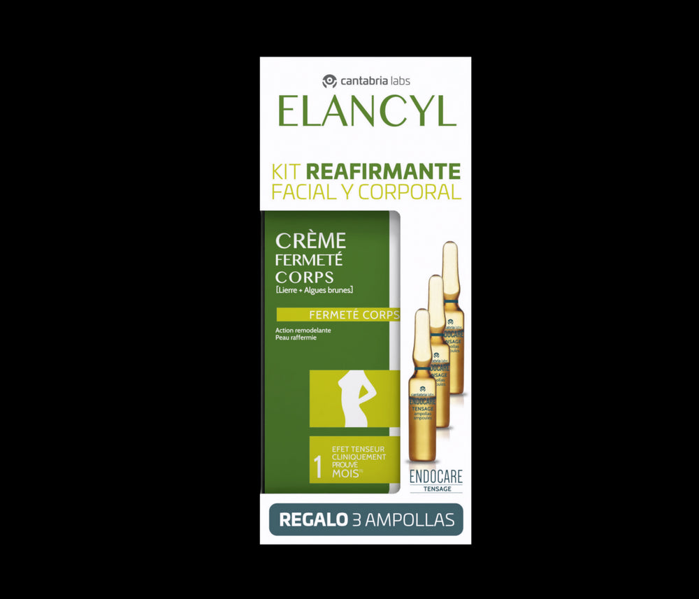 Elancyl Kit Reafirmante Facial y Corporal 200 ml + Regalo Ampollas Endocare Tensage