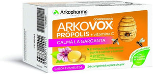 Arkovox Própolis y Vitamina C Sabor Frambuesa 24 Comprimidos