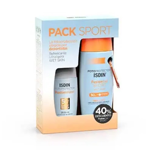 Isdin Pack Sport Fotoprotección Fusion Water Magic + Fusion Gel SPF50+
