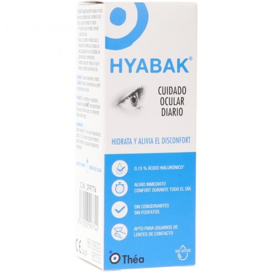Hyabak 0,15% Solución Hidratante Ojos y Lentes de contacto 10 ml