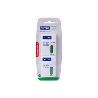 VITIS CINTA DENTAL CON FLUOR Y MENTA 50 M 2 U