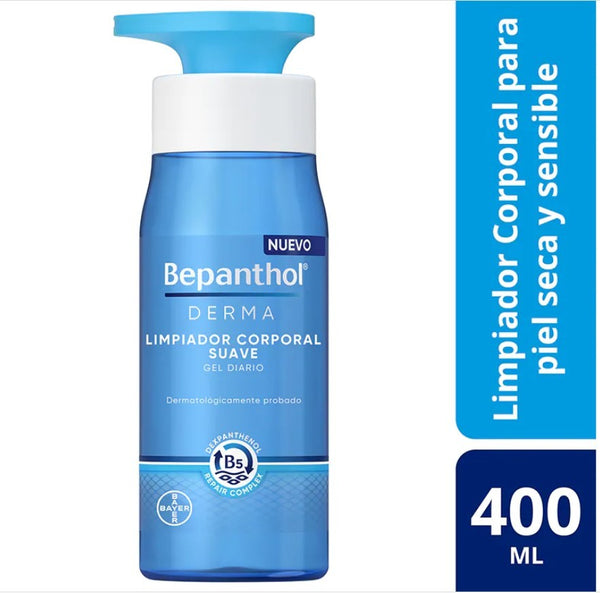 Bepanthol Derma Limpiador Corporal Suave Gel Diario 400 ml