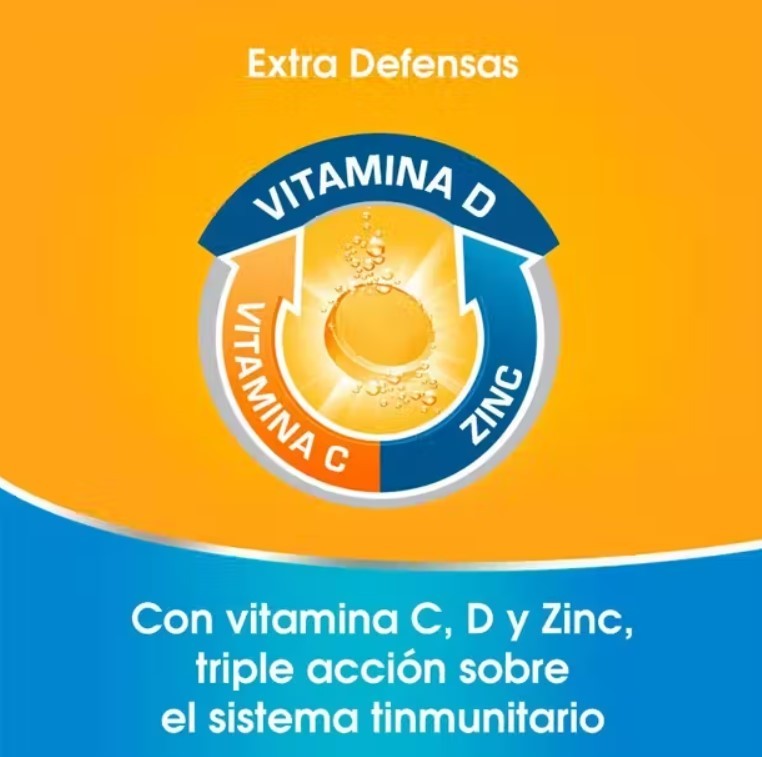 Redoxon Extra Defensas 15 Comprimidos Efervescentes