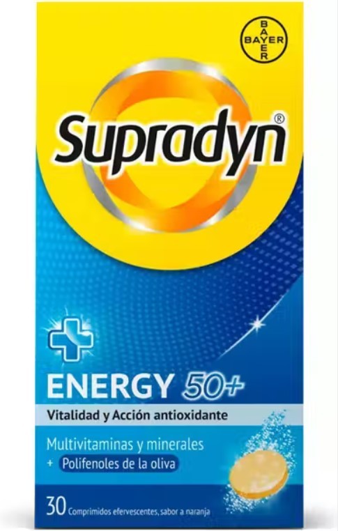 Supradyn Energy 50+ 30 comprimidos efervescentes