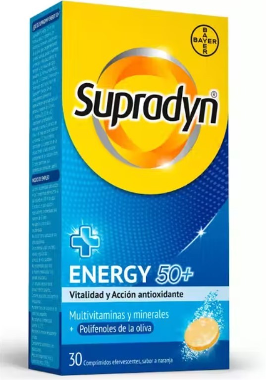 Supradyn Energy 50+ 30 comprimidos efervescentes
