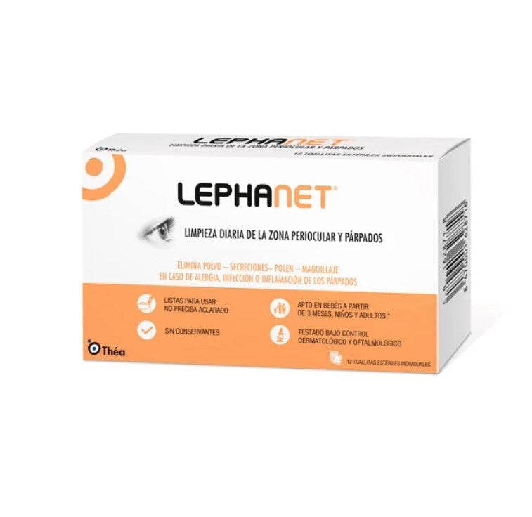 Lephanet Toallitas Limpiadoras para Ojos 12 unidades