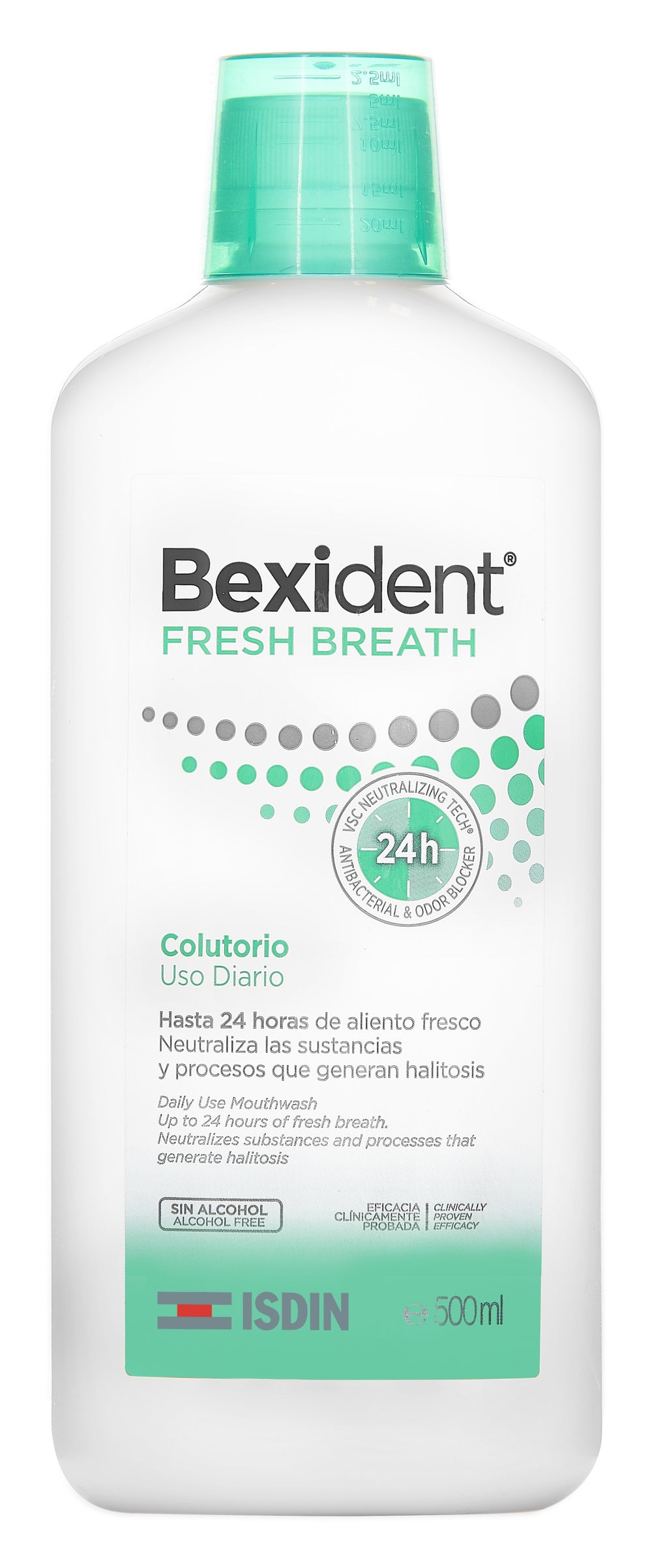 Bexident Fresh Breath Uso diario Colutorio con CPC + Cymenol 500 ml
