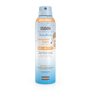 Fotoprotector Isdin Transparent Spray Wet Skin Pediatrics SPF 50 250 ml