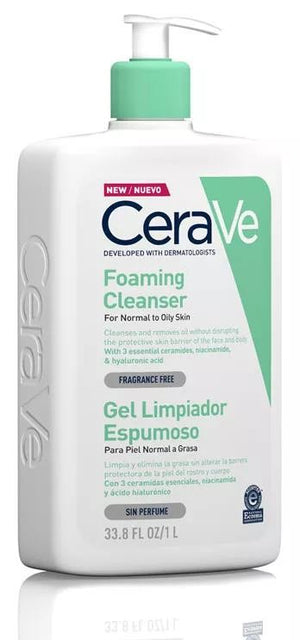 Cerave Gel Limpiador Espumoso Familiar 1000 ml