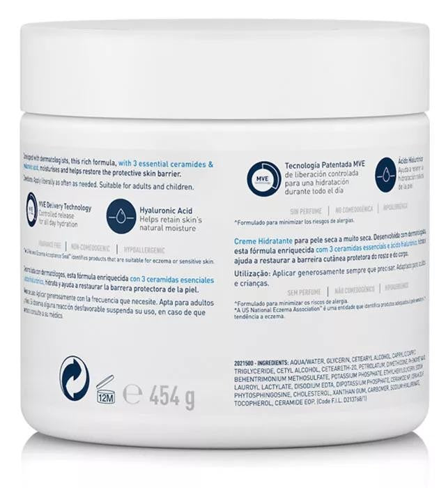 Cerave Crema Hidratante Familiar 454 ml
