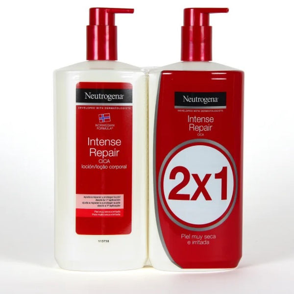 Duplo Neutrogena Loción Corporal CICA Reparación Intensa 2 x 750 ml