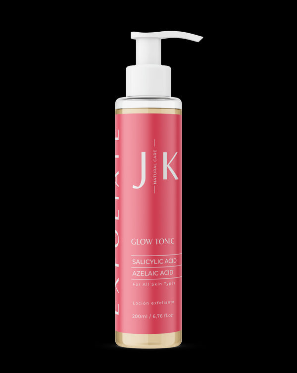 JK Natural Care Glow Tonic Tónico Exfoliante Ácido Salicílico + Ácido Azelaico 200 ml