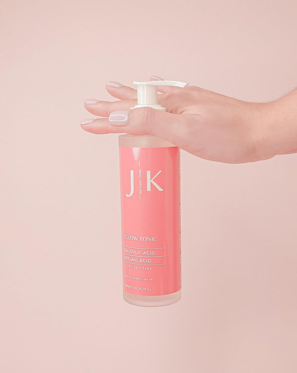 JK Natural Care Glow Tonic Tónico Exfoliante Ácido Salicílico + Ácido Azelaico 200 ml