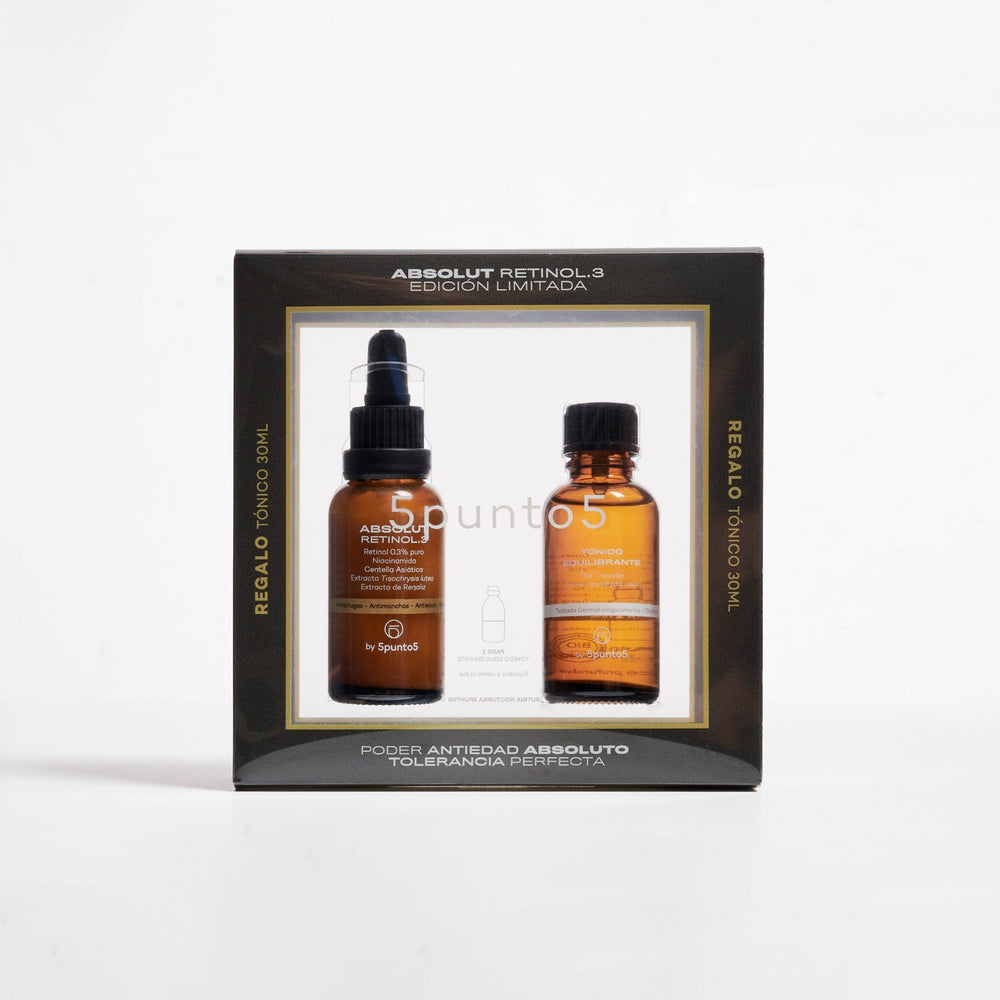 5punto5 Pack Edición Limitada Retinol.3 Absolut 30 ml + Tónico Equilibrante 30 ml Regalo