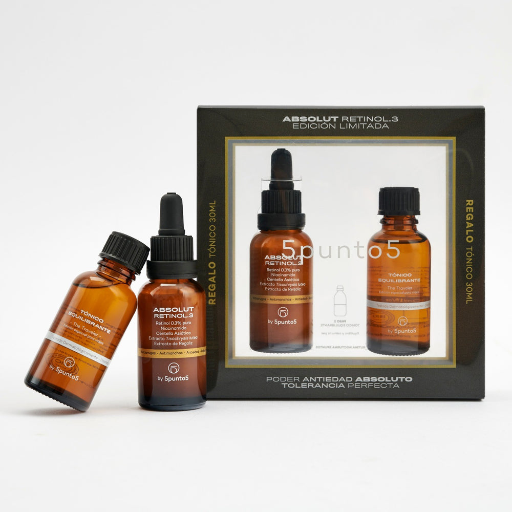 5punto5 Pack Edición Limitada Retinol.3 Absolut 30 ml + Tónico Equilibrante 30 ml Regalo