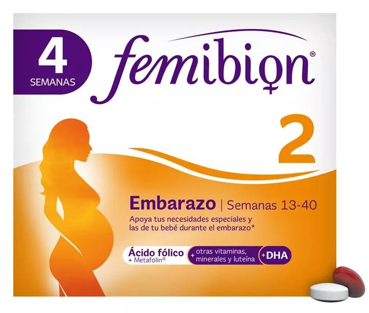 Femibion 2 Embarazo con Ácido Fólico 28 cápsulas + 28 comprimidos