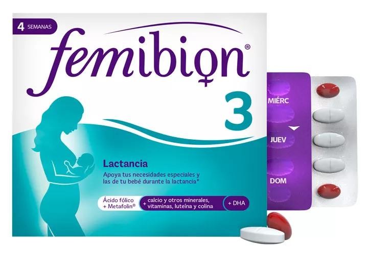 Femibion 3 Lactancia con Ácido Fólico 28 cápsulas + 28 comprimidos