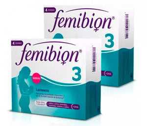 Pack Femibion 3 Lactancia con Ácido Fólico 2 x 28 cápsulas + 28 comprimidos