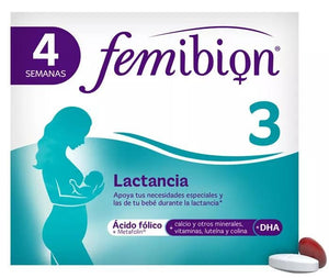 Pack Femibion 3 Lactancia con Ácido Fólico 3 x 28 cápsulas + 28 comprimidos