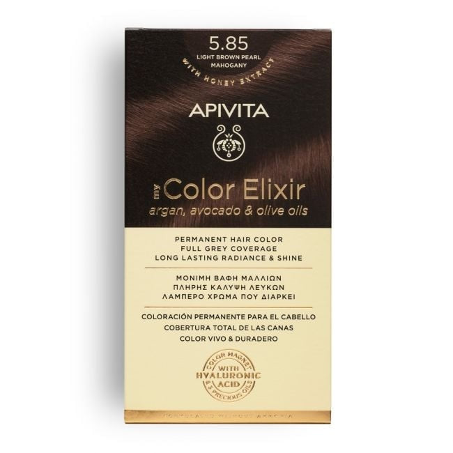 Apivita My Color Elixir Tinte Capilar nº 5.85 Castaño Claro Perlado Caoba