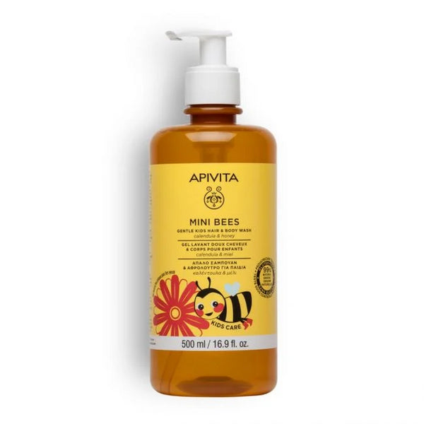 Apivita Mini Bees Gel Champú Suave para Niños 500 ml