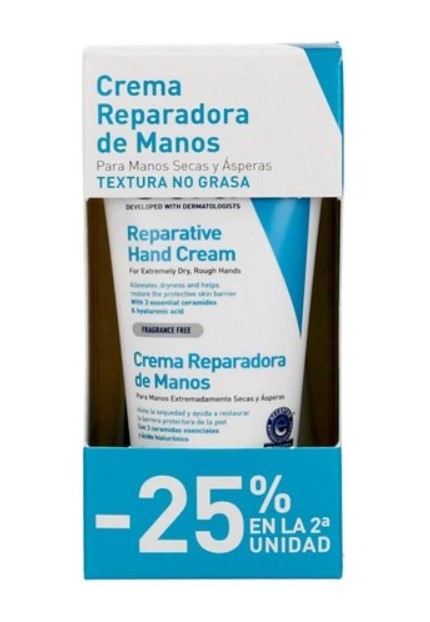Cerave Duplo Crema Reparadora de Manos 2 x 50 ml
