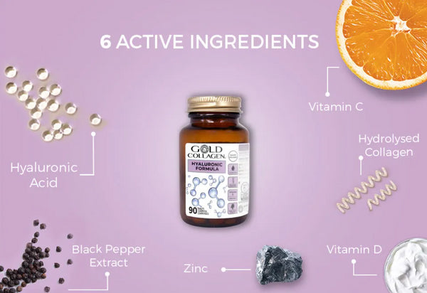 Gold Collagen Hyaluronic Formula 90 cápsulas