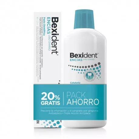 Bexident Pack Encías Pasta dentífrica 125 ml + Colutorio 500 ml