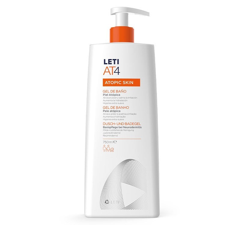 Leti AT4 Gel de Baño Dermograso 750 ml