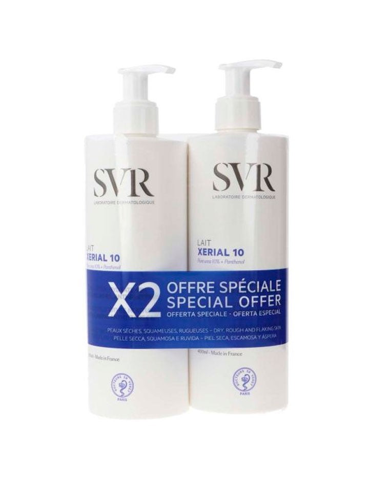 Duplo SVR XERIAL 10 Lait Corps 400 ml Pack ahorro