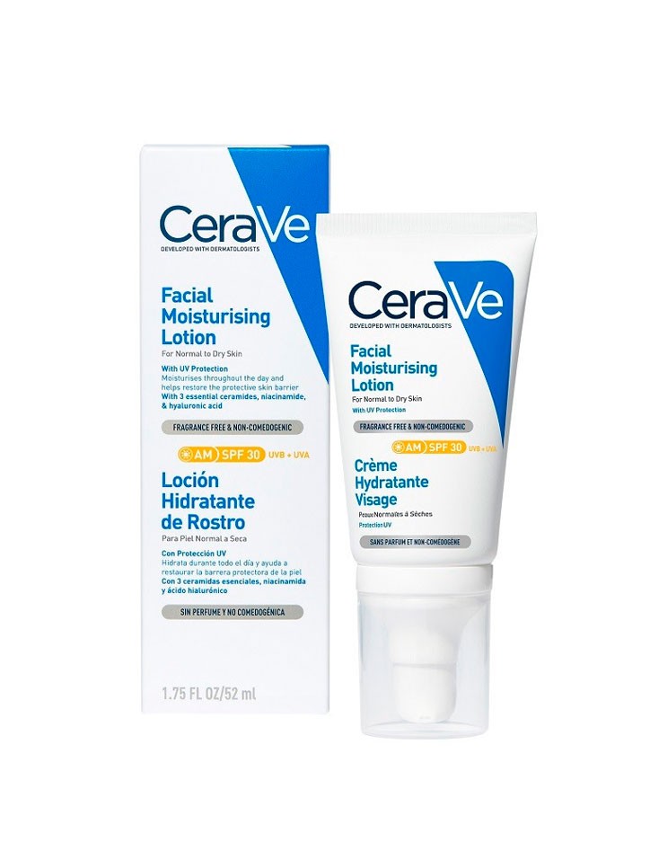 Cerave Loción Hidratante de Rostro SPF30 52 ml