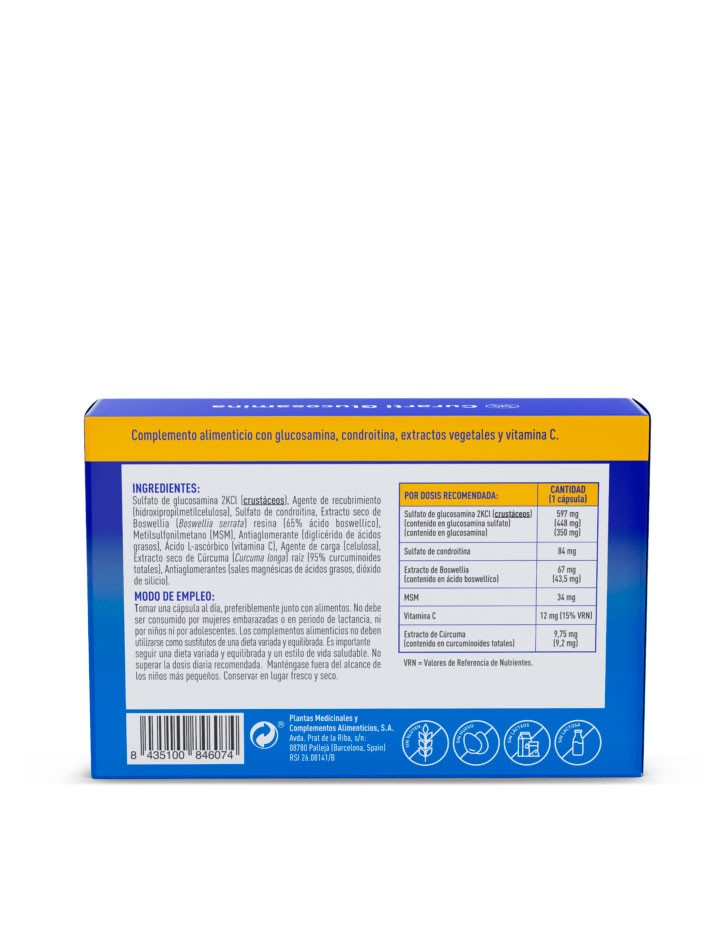 Plameca Curarti Glucosamina 60 capsulas
