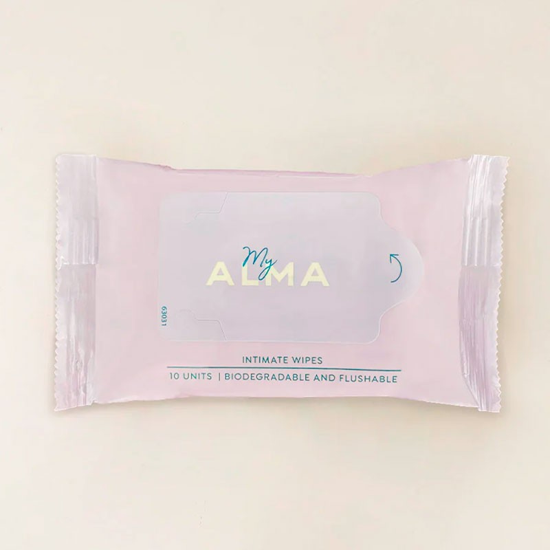 MyAlma Toallitas Íntimas Higiénicas Biodegradables