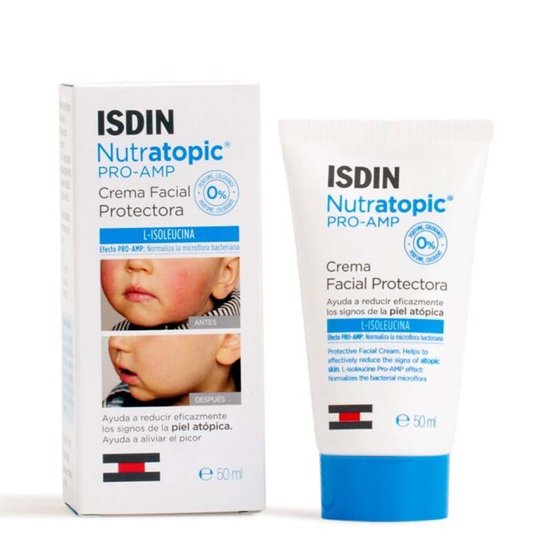 Isdin Nutratopic Pro-AMP Crema facial Piel Atópica Infantil 50 ml