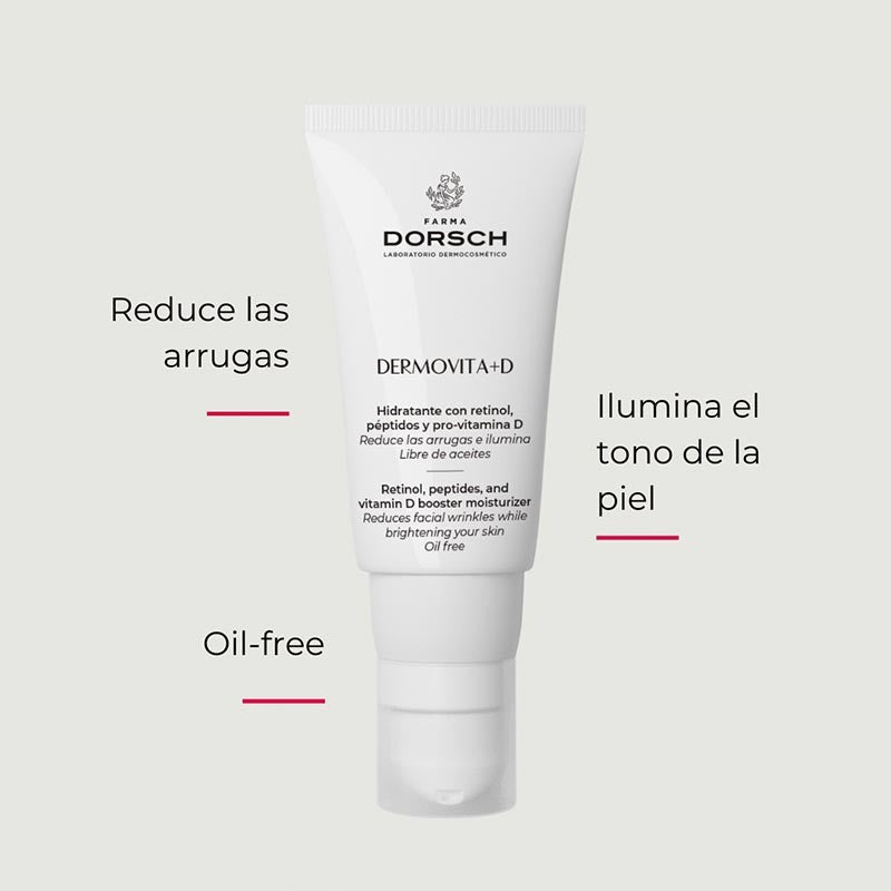 Farma Dorsch Dermovita Crema Facial Antiedad OIL FREE con retinol y péptidos 50 ml
