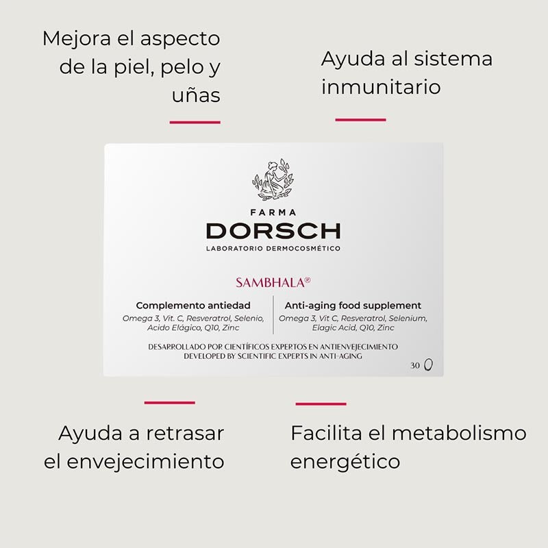 Farma Dorsch Sambhala Suplemento Antiedad 30 caps