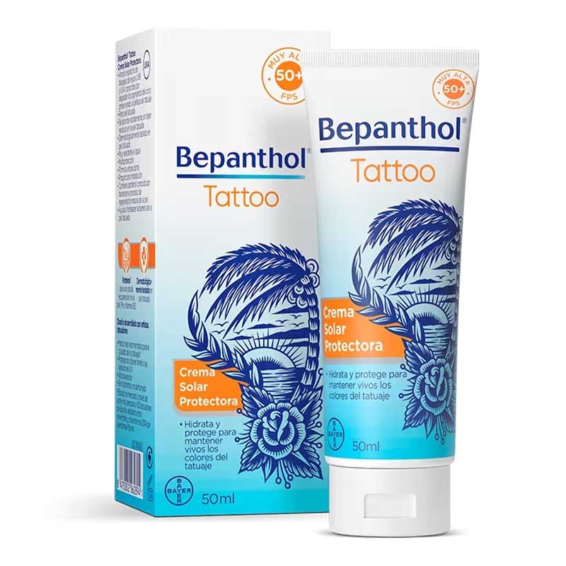 Bepanthol Tattoo Crema Solar Protectora SPF50+ 50 ml