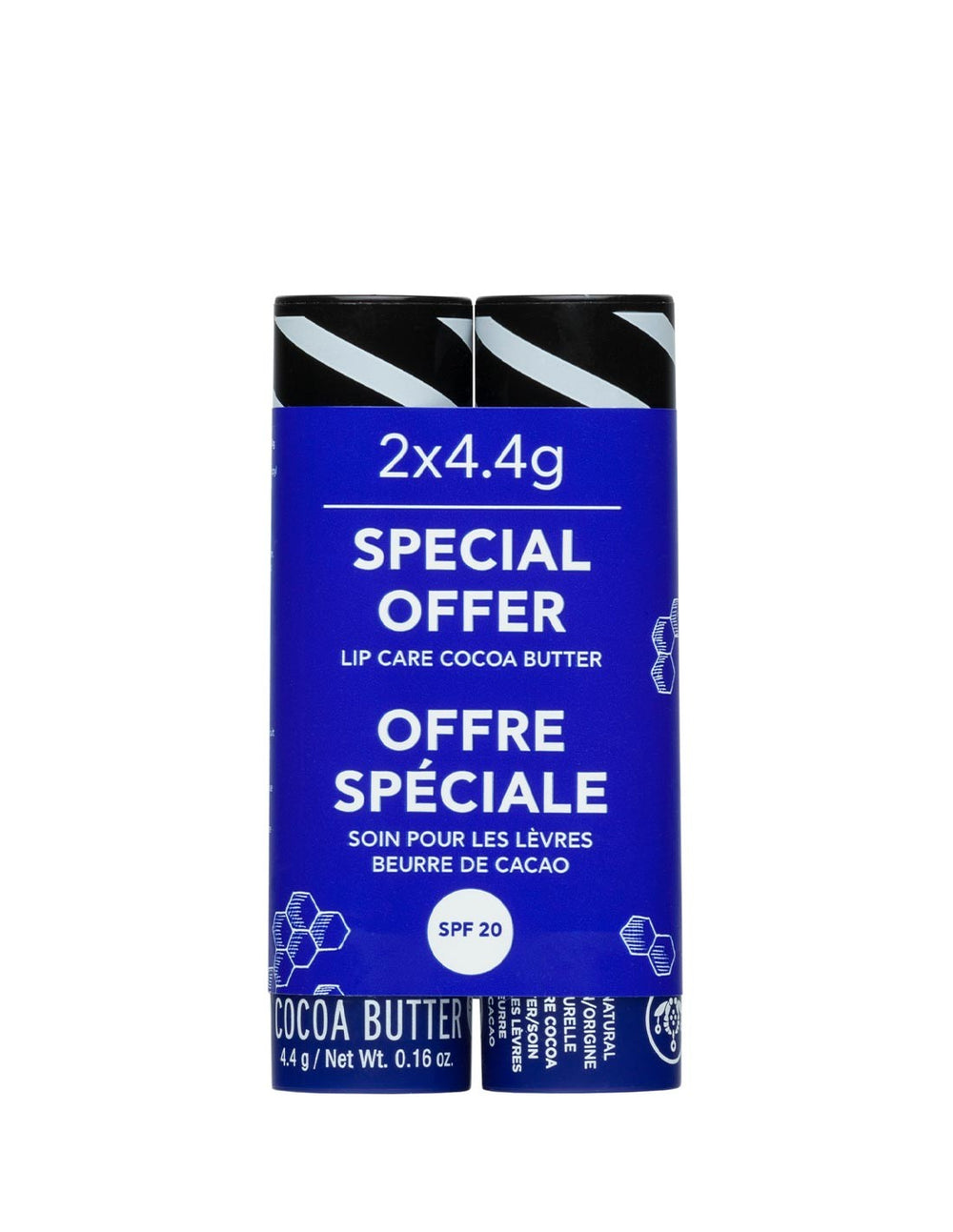 Apivita Duplo Bálsamo labial con manteca de cacao SPF20 a Precio Especial