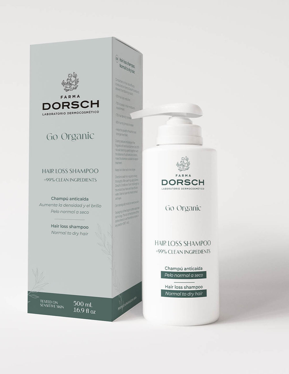 Farma Dorsch Go Organic Champú Anti-caída pelo seco 500 ml