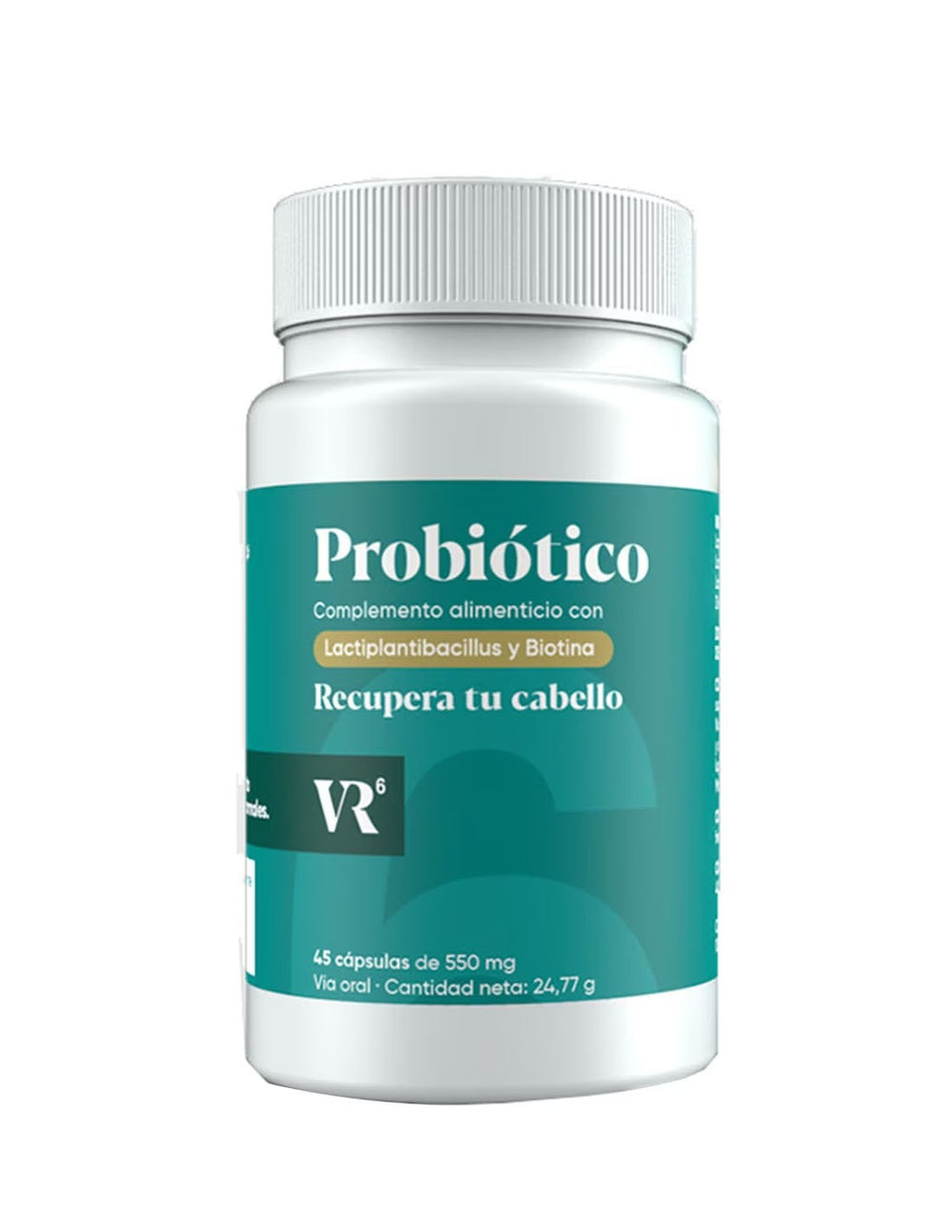 VR6 Probiótico para la caida capilar con 45 capsulas de 550 mg hombres y mujeres
