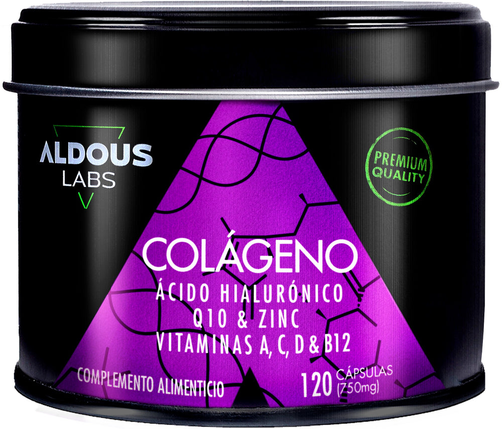 Aldous Colágeno con Ácido Hialuronico, Q10, Vitaminas Y Zinc