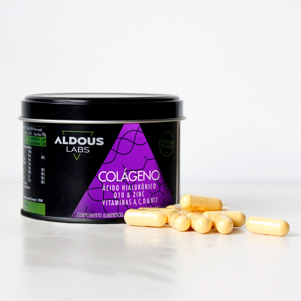 Aldous Colágeno con Ácido Hialuronico, Q10, Vitaminas Y Zinc