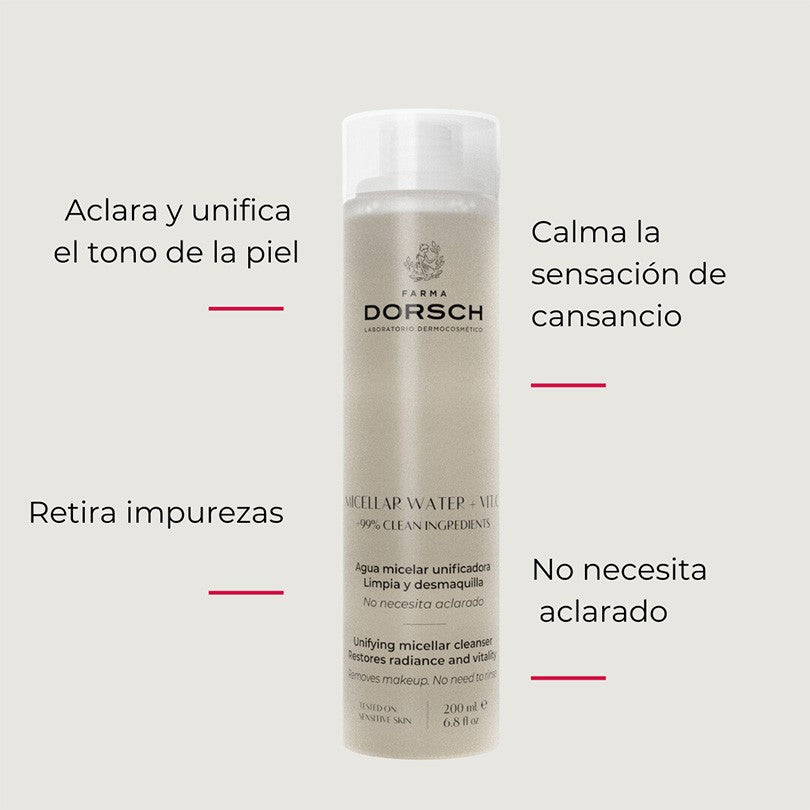Farma Dorsch Agua Micelar Antioxidante con Vitamina C 200 ml