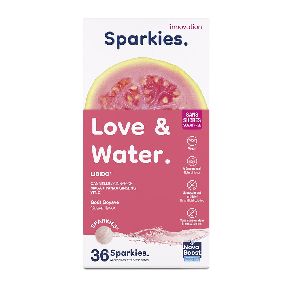 Nova Boost Sparkies Love & Water 36 comprimidos efervescentes