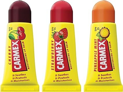 Carmex Mini Tubos (Fresa, Piña, Cereza) 5 g. x3